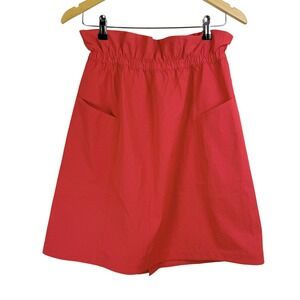 Lululemon TRIPTAKER MINI SKIRT CARNATION Red A-Line WOMEN‎ 6 PAPERBAG HIGH RISE
